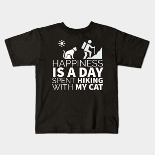 Happiness Is A Day Spent Hiking With My Cat Kids T-Shirt